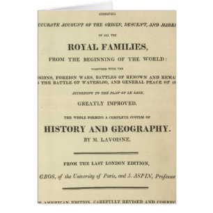 Titelseite Vollständige genetische, historische