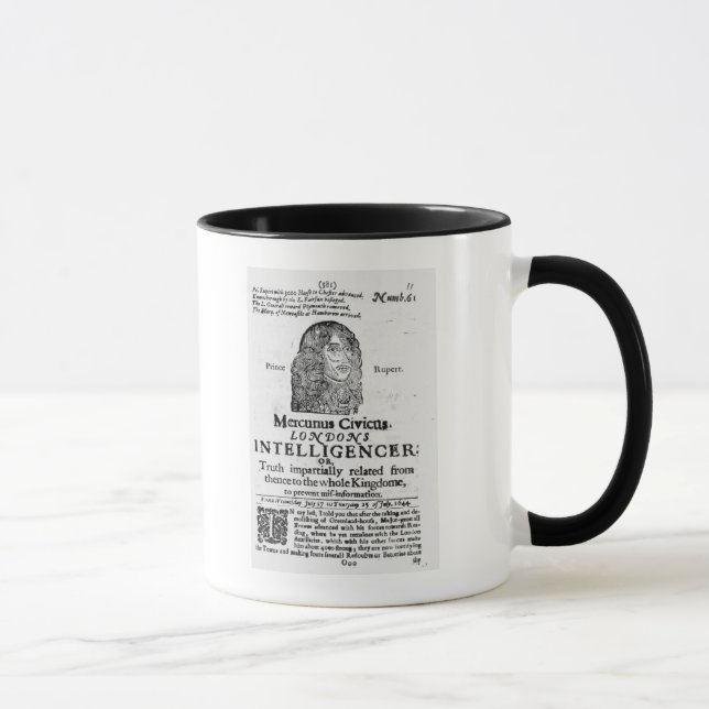 Titelseite von 'Mercurius Civicus Tasse (Rechts)