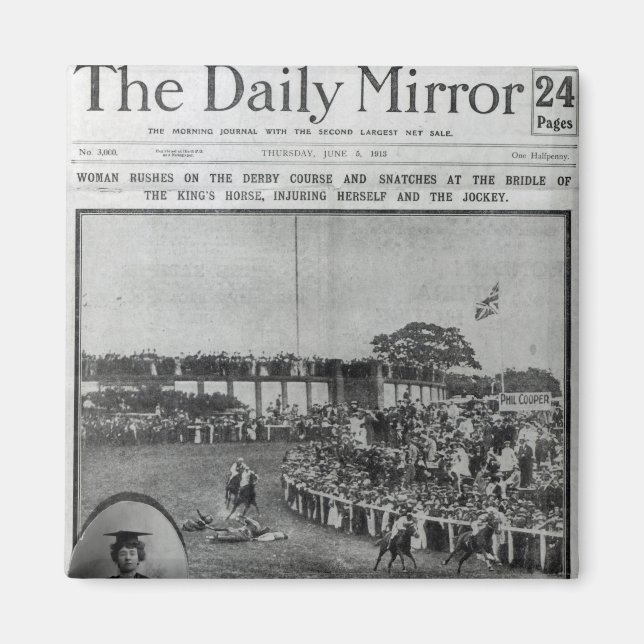 Titelseite von "The Daily Mirror" Magnet (Vorne)