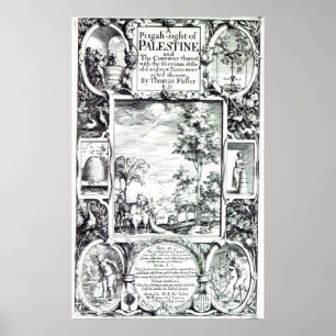Titelseite zu "Ein Pisgah-Anblick Palästinas" Poster