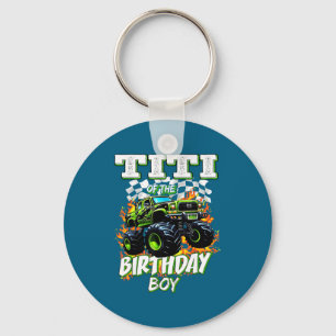 Titi des Geburtstagsjungen Monster Truck Geburtsta Schlüsselanhänger