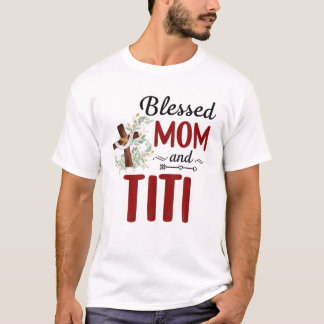 Titi für Frauen Blume Deco Titi gesegnet T-Shirt