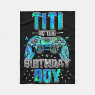 Titi of the Birthday Boy Matching Video Game Birth Fleecedecke
