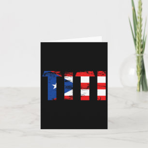 Titi Puerto Rico Flag Pride Mothers Day Puerto Ric Karte