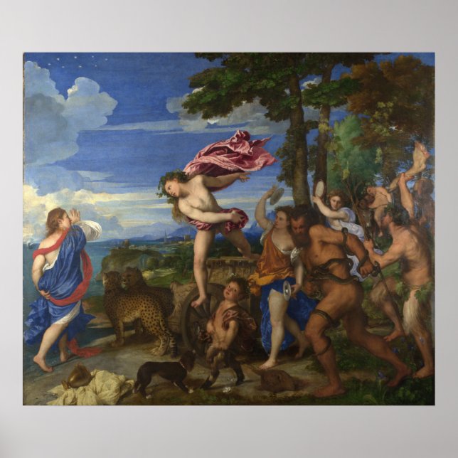 TITIAN - Bacchus und Ariadne 1522 Poster (Vorne)