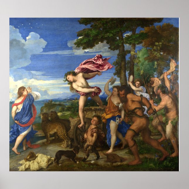 Titian Bacchus und Ariadne Poster (Vorne)