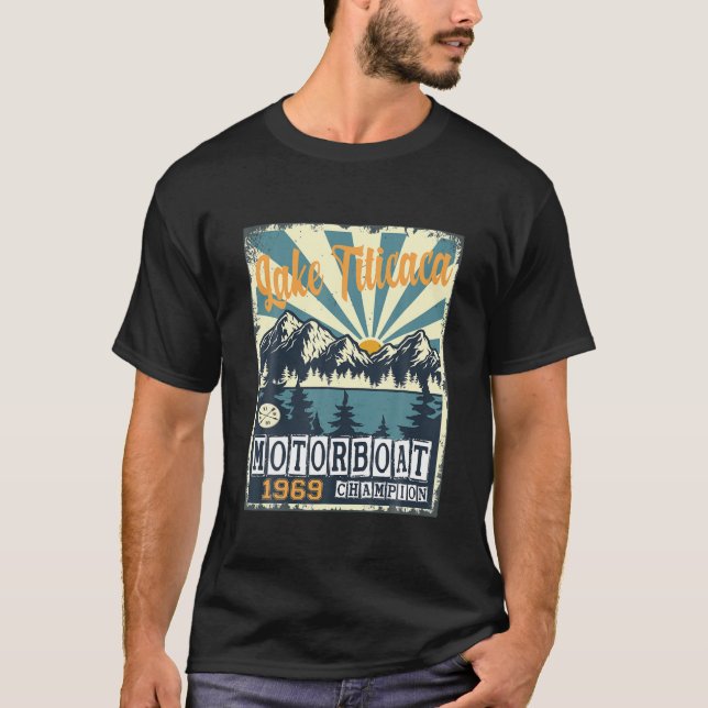 Titicaca Motorbootweltmeister T-Shirt (Vorderseite)