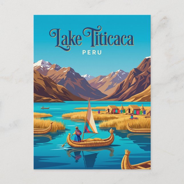 Titicacasee Peru Postkarte (Vorderseite)