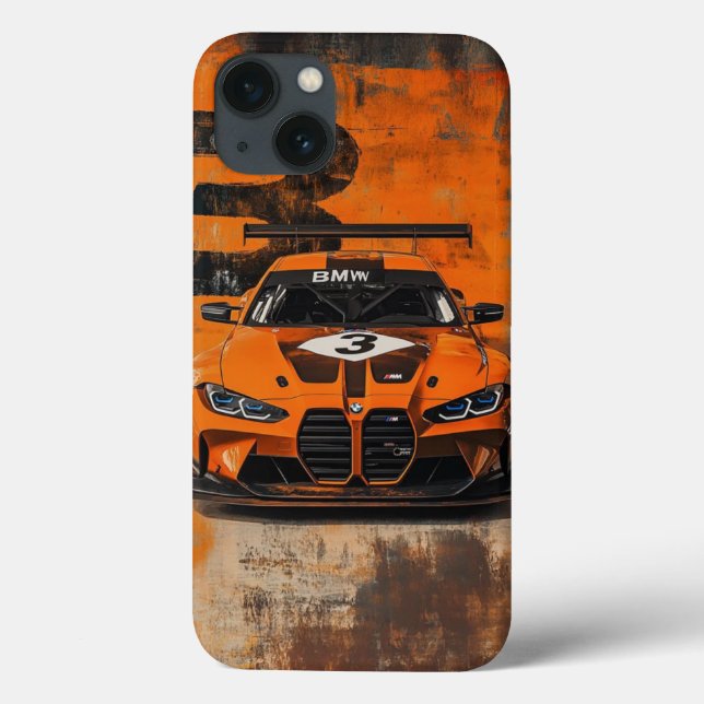 Title: BMW M4 GT3: Orange Racing Beast Art Case (Rückseite)