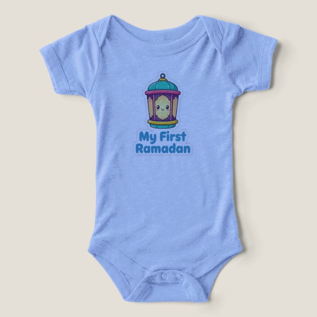 Title: Cute Lantern My First Ramadan Baby Bodysuit (Design Vorderseite)