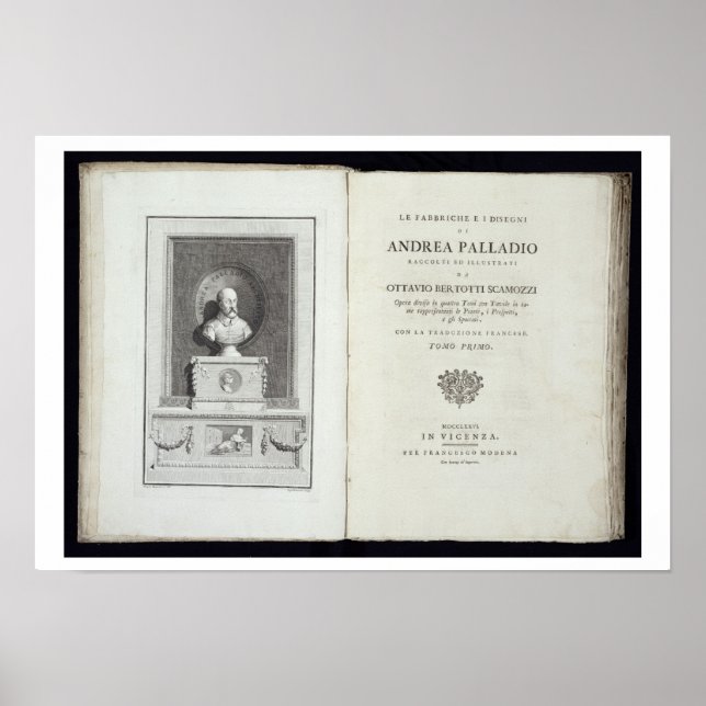 Title page of 'Le Fabbriche e i Disegni di Andrea Poster (Vorne)