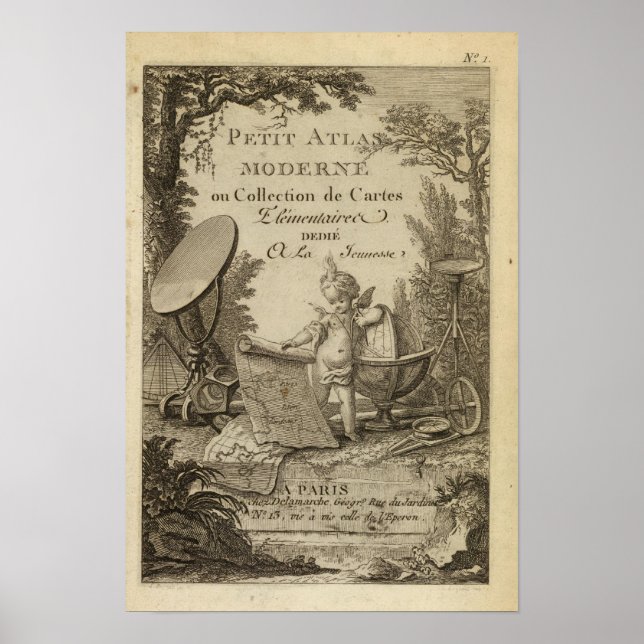 Title Page Small modern atlas Poster (Vorne)