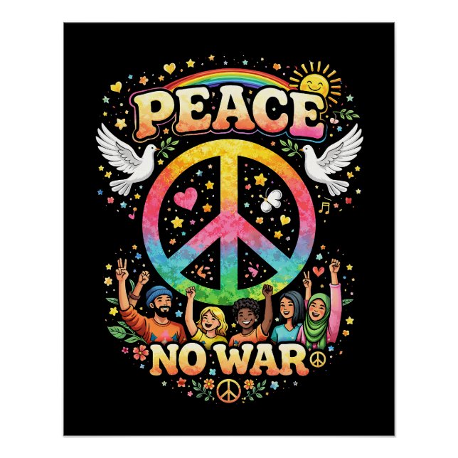 Title: Peace Over War Poster (Vorderseite)