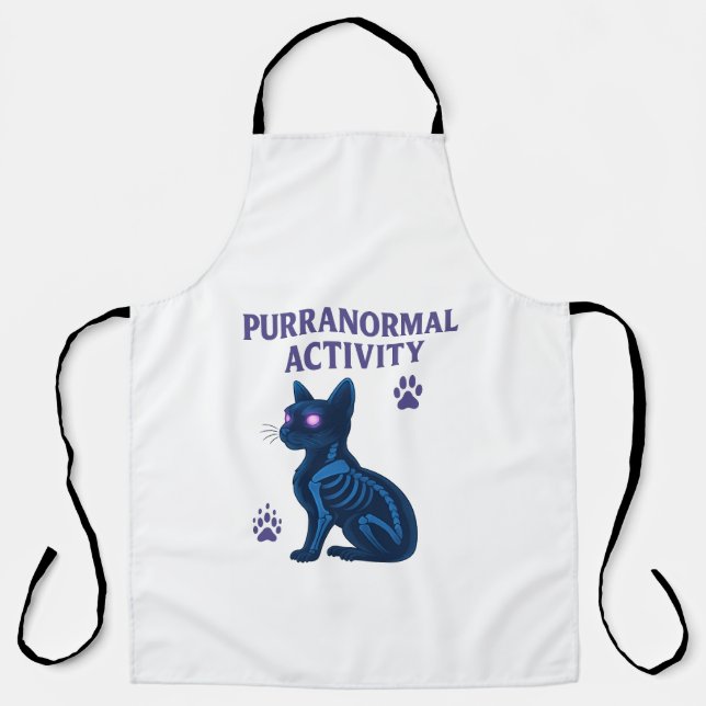 Title: Purranormal Activity – Haunted Cat Apron Schürze (Vorderseite)