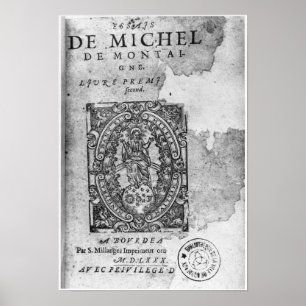 Titlepage der Erstausgabe von 'Essais Poster