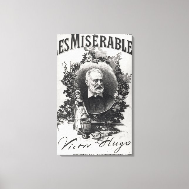 Titlepage first edition of 'Les Miserables' Leinwanddruck (Vorderseite)