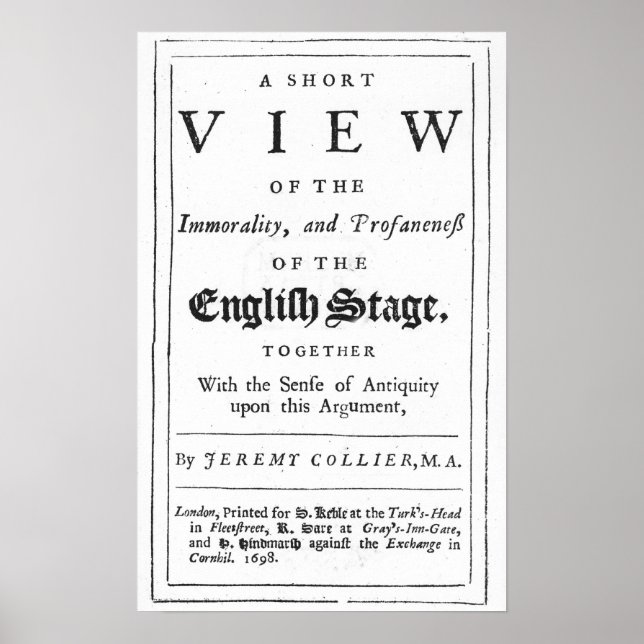 Titlepage grenzt an eine chronologische Reihe Poster (Vorne)