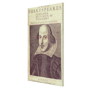 Titlepage von 'Herrn William Shakespeares Leinwanddruck