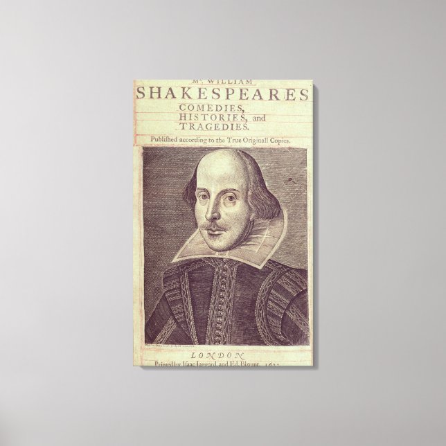 Titlepage von "Mr. William Shakespeares Leinwanddruck (Vorderseite)
