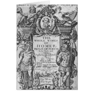 Titlepage 'zu den Ganz-Arbeiten von Homer