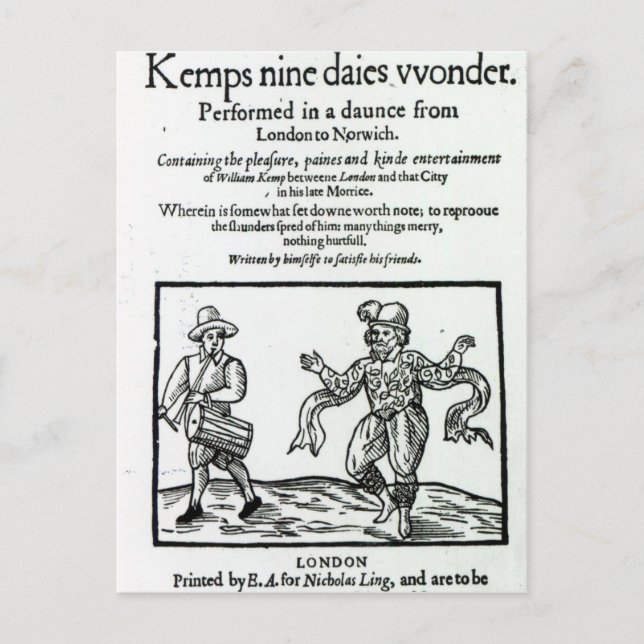 Titlepage zu William Kemps Postkarte (Vorderseite)