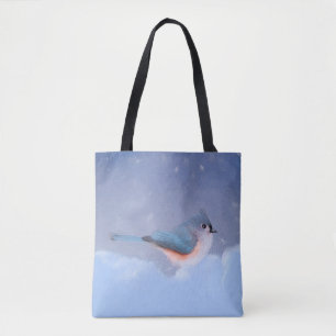 Titmausmalerei - Niedliche Original Hundkunst Tasche