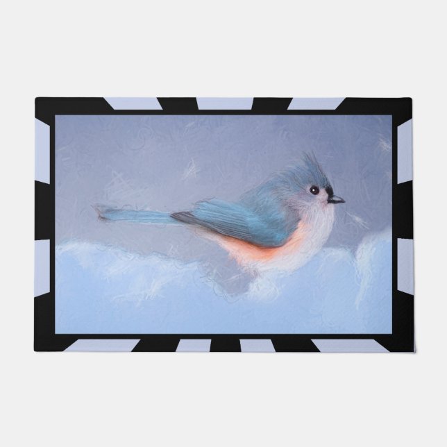 Titmausmalerei - Original Bird Art Fußmatte (Vorderseite)