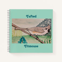 Titmouse blass Green Notizbuch