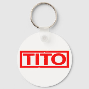 Tito Briefmarke Schlüsselanhänger
