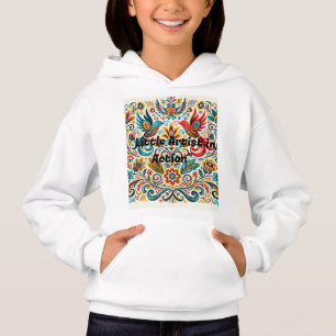 Titre : Art populaire vibreant Modèle floral T-shi