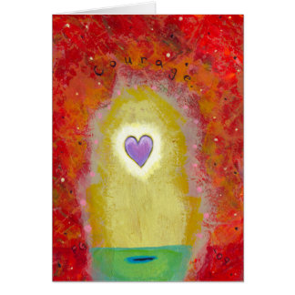 Titre : Courage minuscule de coeur pourpre de