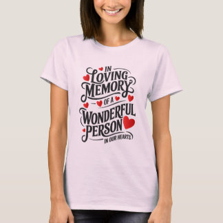 Titre : Dans Loving Memory T-Shirt Design.