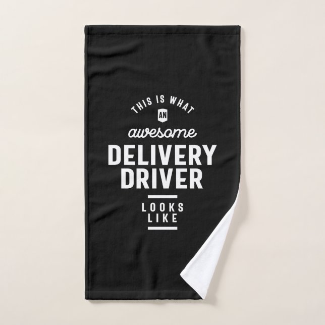 Titre du travail du pilote de livraison (Serviette à main)