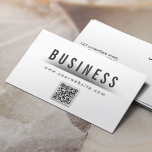 Titre en gras QR Code Nail Art Carte de visite