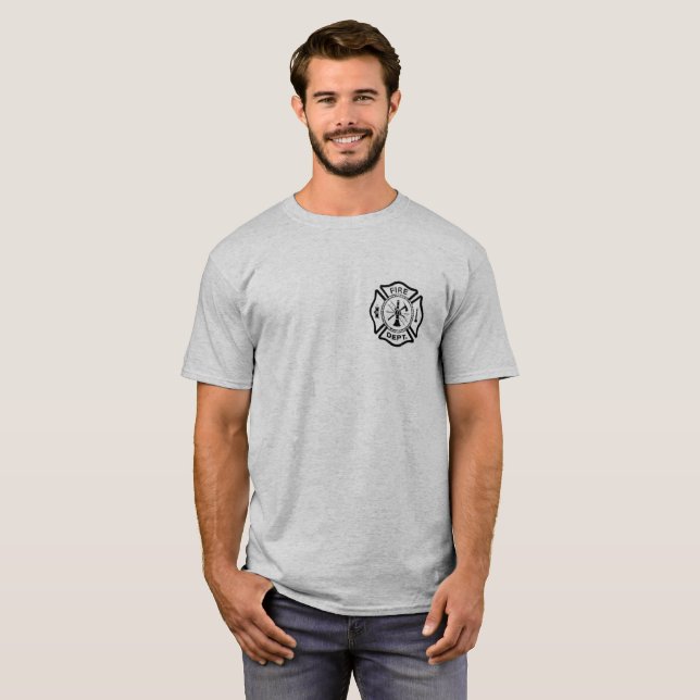 Titre gagné du T-shirt de sapeur-pompier le plus (Devant entier)
