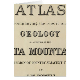 Titre Page Atlas accompagnant le rapport