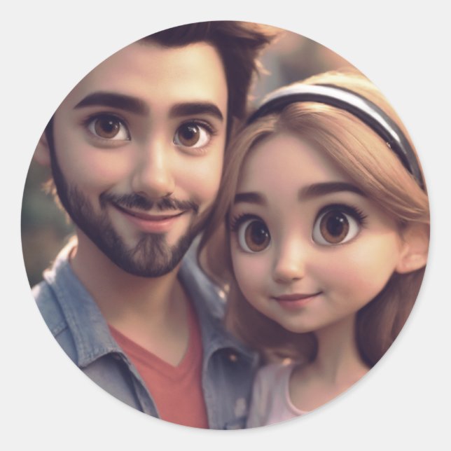 Titre : Stickers ronds personnalisés - Personnalis (Devant)