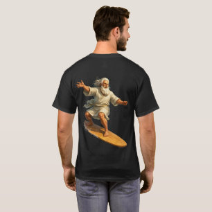 Titre T-shirt graphique drôle de surf de Moïse art