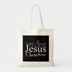 Titres chrétiens de Jésus Sac fourre-tout noir