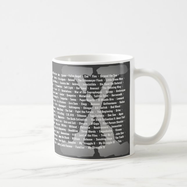 Titres X-Files d'épisodes et de films Mug (Droite)
