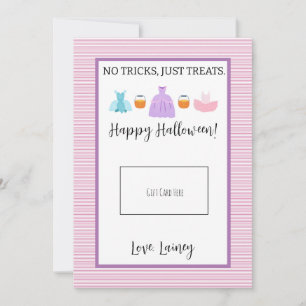 Titulaire de carte cadeau Teacher Pink Halloween