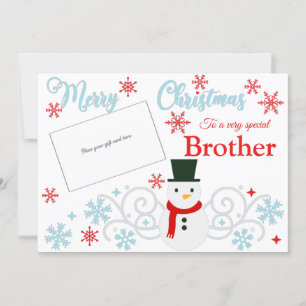 Titulaire de la carte cadeau Festiman Snowman Brot