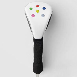 TÍTULO: Set der farbigen Bälle Golf Headcover