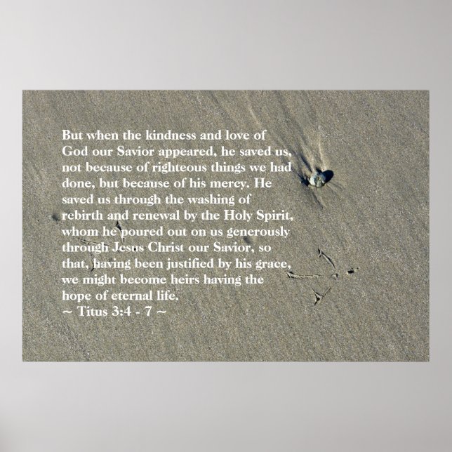 Titus 3:4-7 Poster (Vorne)