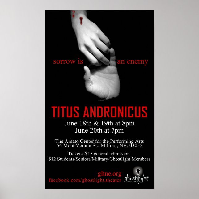 Titus Andronicus Poster (Vorne)