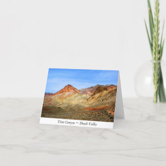 Titus Canyon, Death Valley Note Card Karte