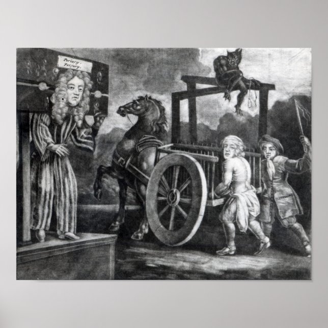 Titus Oates am dritten Tag seiner Bestrafung Poster (Vorne)