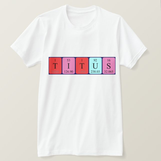 Titus Periodenname Shirt (Design vorne)