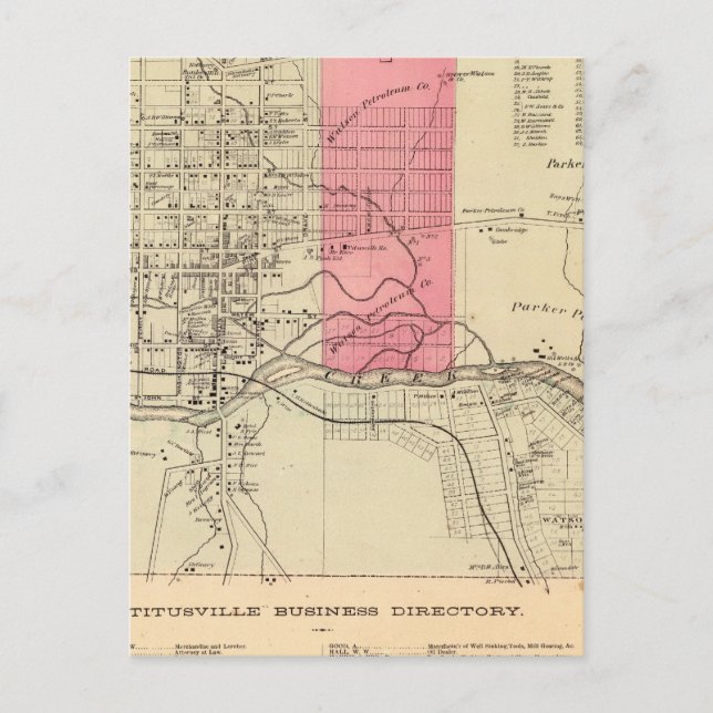 Titusville Postkarte (Vorderseite)