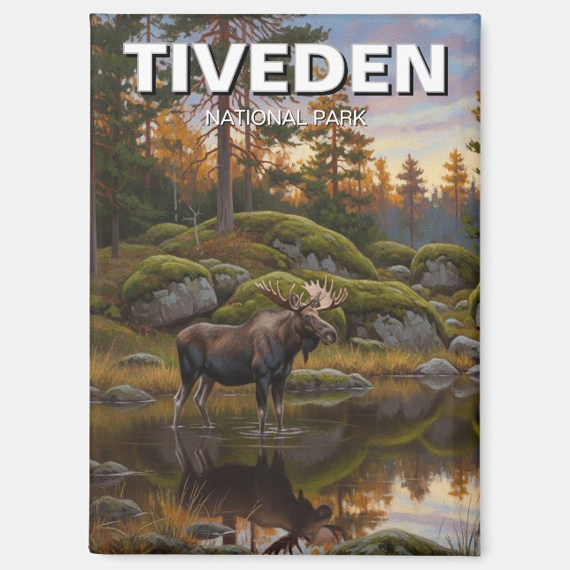 Tiveden Nationalpark Schweden Reisen Magnet (Vorderseite)